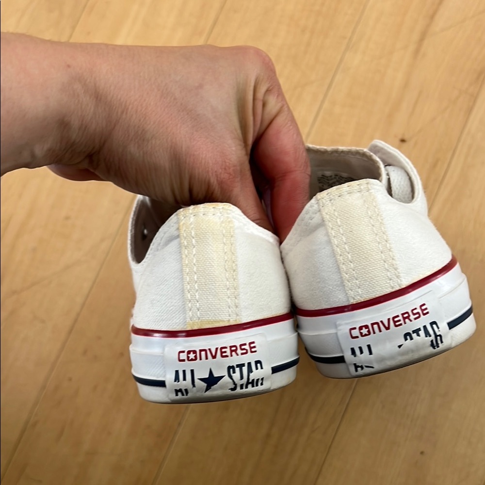 Converse White Canvas Low-Top Sneakers size 6 - Picture 5 of 16